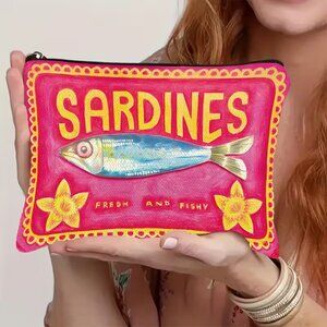 “Can of Sardines” Pink Cosmetic Bag (BRAND-NEW & SO CUTE!)